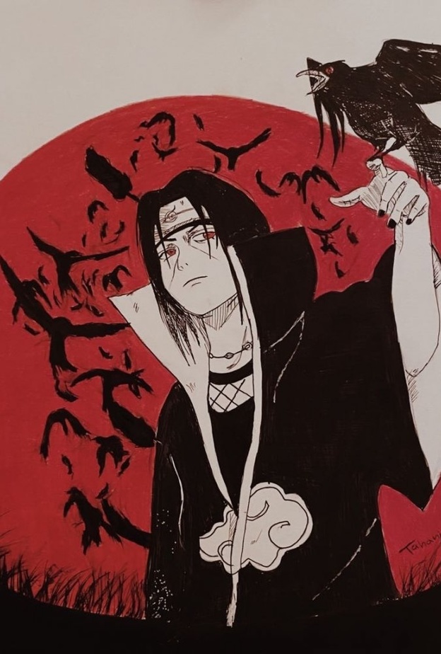 احدى اعمال الفنانة التشكيلية تهاني محمد