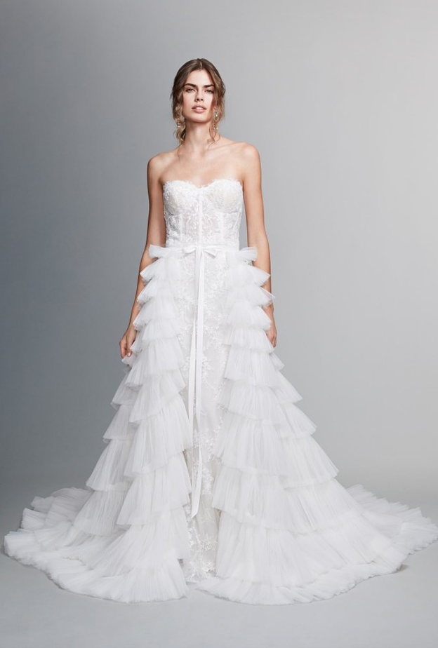  موديلات فساتين زفاف كورسيه من marchesa