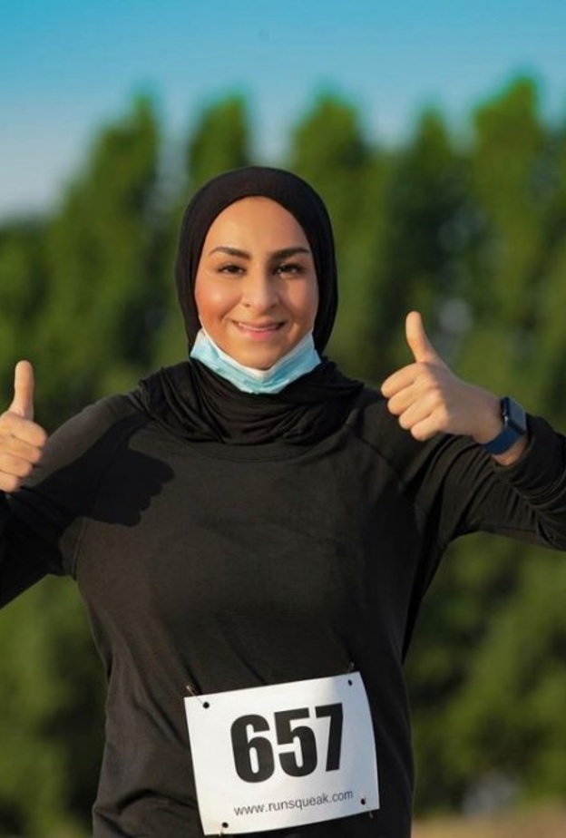 مدربة الرياضة الإماراتية عبير الخاجة