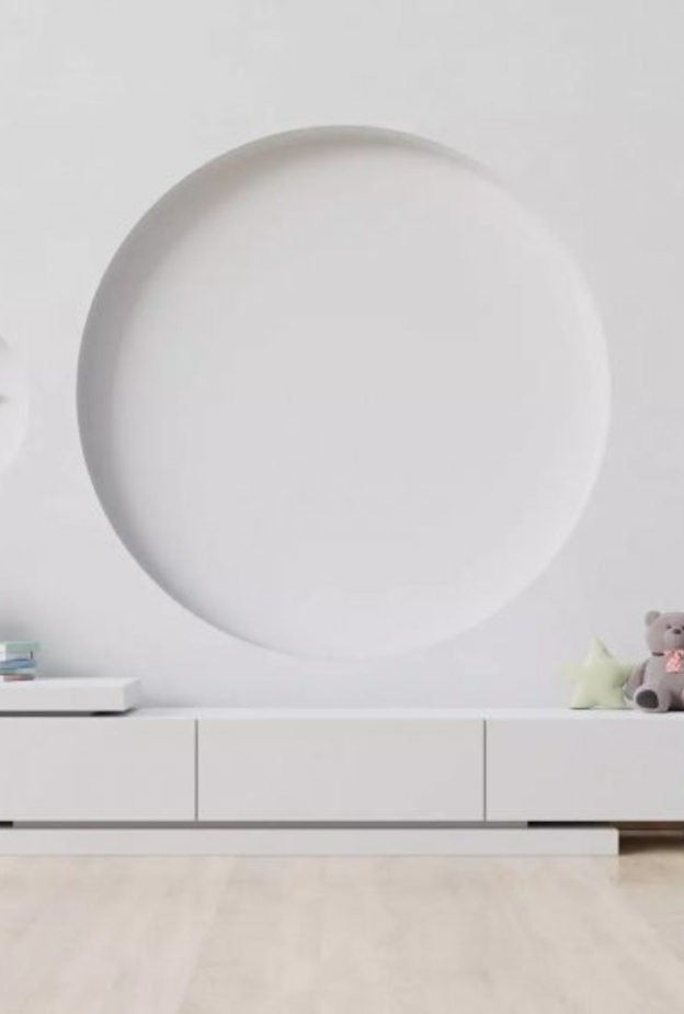  ديكور غرفة أطفال يعتمد الأبيض المريح مع اكسسوارات الأطفال الملونة