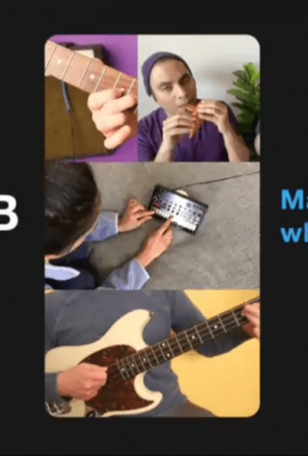  تطبيق Collab يتيح إنشاء مقاطع فيديو موسيقية قصيرة من خلال الجمع بين ما يصل إلى ثلاثة مقاطع فيديو مستقلة