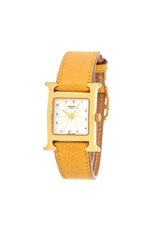 ‎أجمل تصاميم ساعات راقية باللون الأصفر موضة 2021 من Hermes