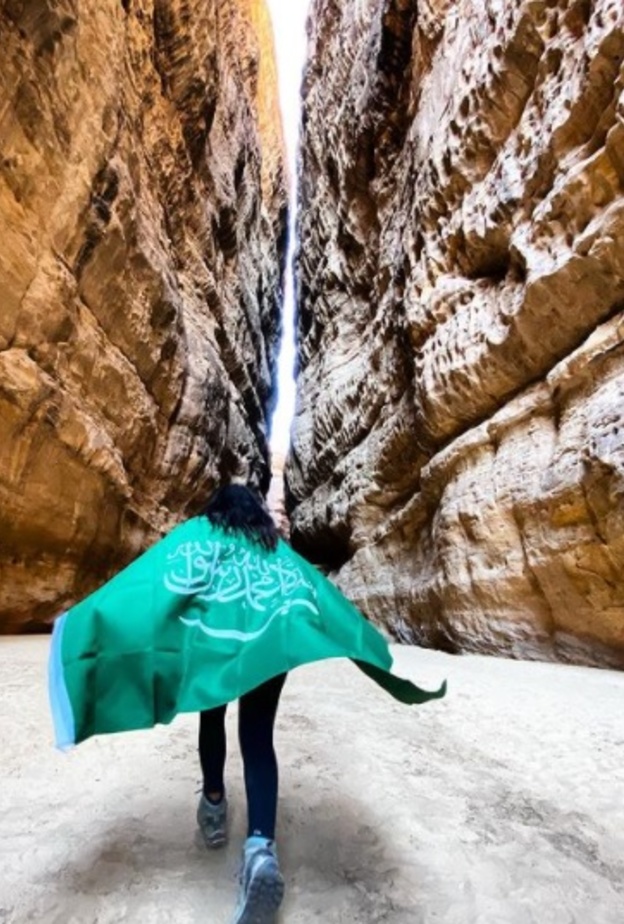 هيا السماري سفيرة السياحة السعودية في العلا - المصدر هيا السماري 