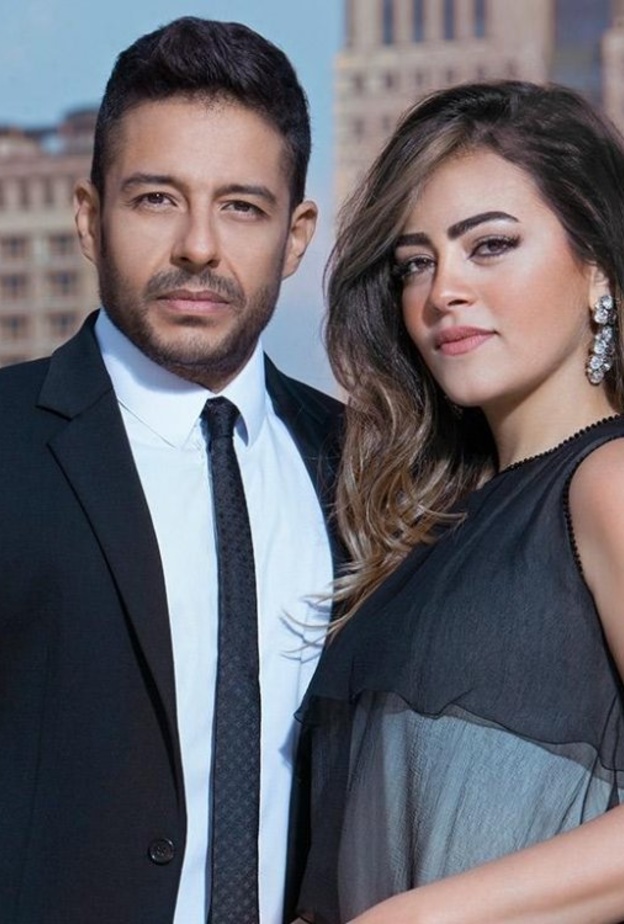  محمد حماقي وزوجته نهلة الحاجري