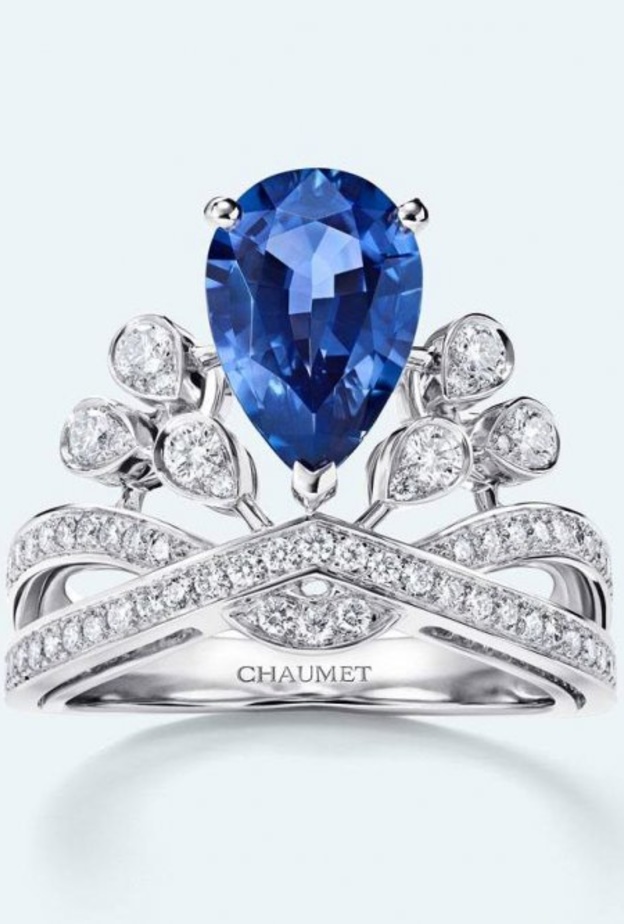  خواتم خطوبة الماس بالشكل الكمثري من دار Chaumet