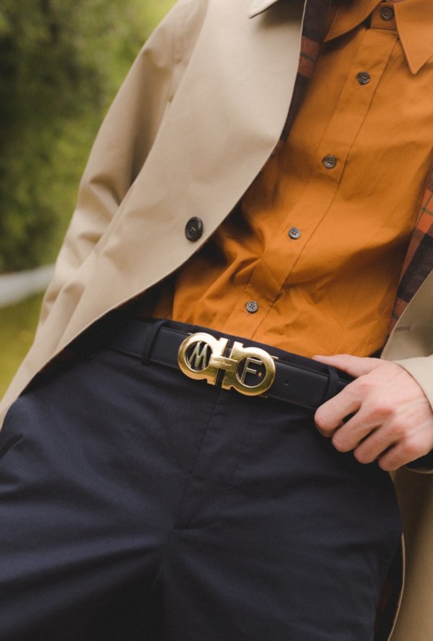 حزام Gancini المعدل حسب الطلب من Ferragamo