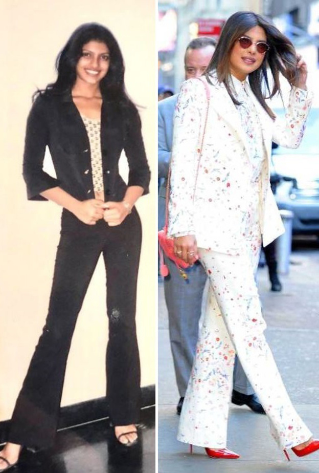 صور اطلالات بريانكا شوبرا تكشف التحول الكبير فيها خلال 21 عاماً