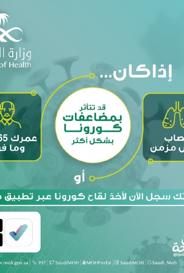  الحرص على أخذ لقاح كورونا للفئات الأكثر تأثرًا بمضاعفات فيروس كورونا