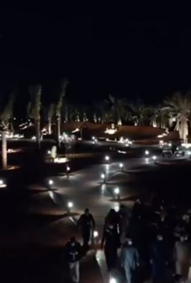 معالي المستشار تركي آل الشيخ أثناء تفقده أوايسس الرياض- المصدر هيئة الترفيه السعودية