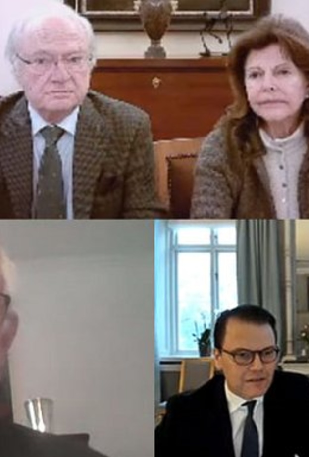 العائلة المالكة السويدية تجتمع مع مدير وكالة الصحة العامة