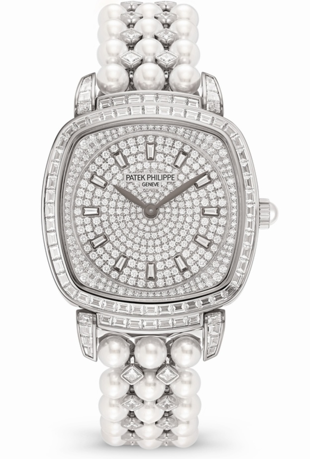 ساعة راقية مرصعة باللؤلؤ من باتيك فيليب Patek Philippe