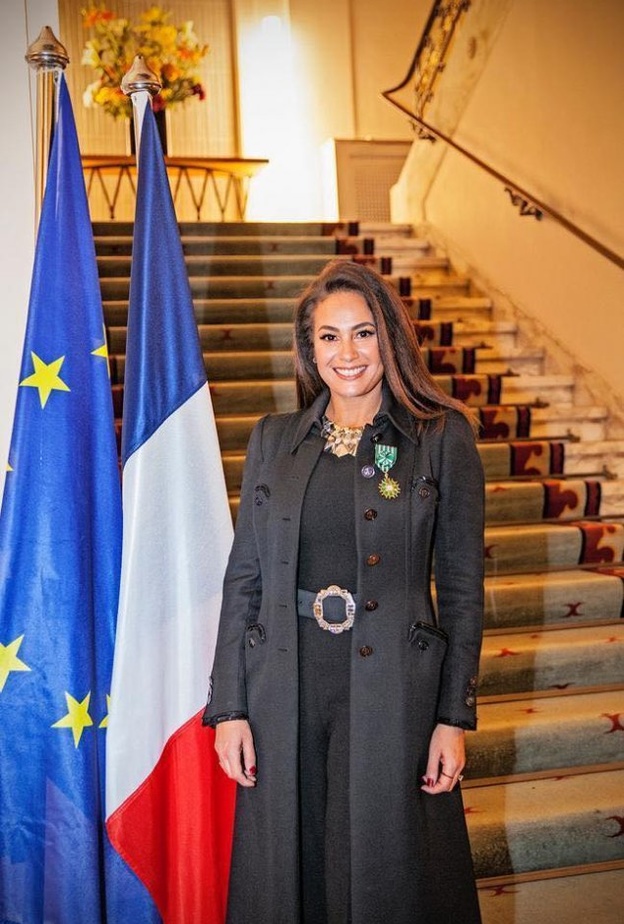 اعتمدت هند صبري البساطة في هذا اللوك 