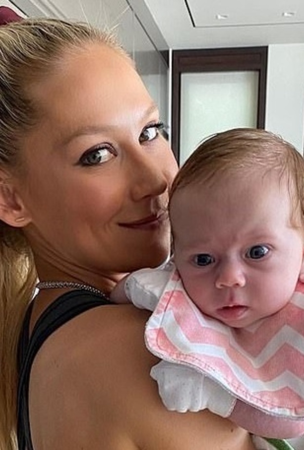 آنا كورنيكوفا وطفلتها