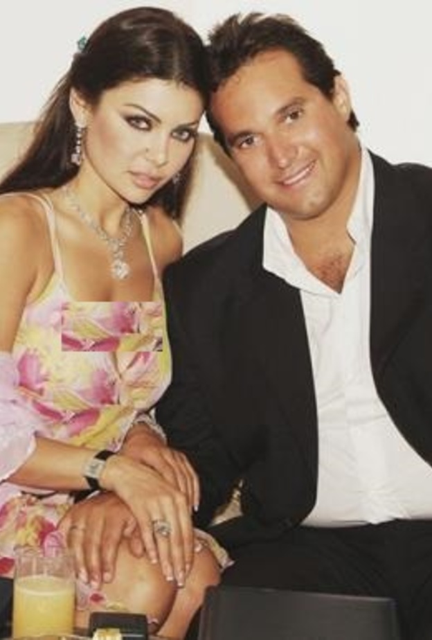  هيفاء وهبي مع خطيبها السابق السعودي طارق الجفالي