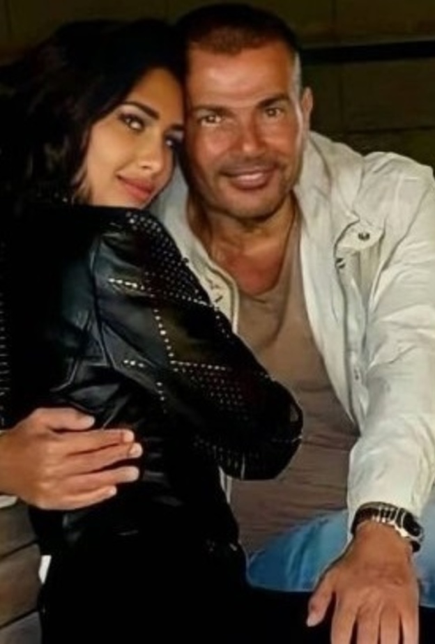 عمرو دياب وانجي كيوان 