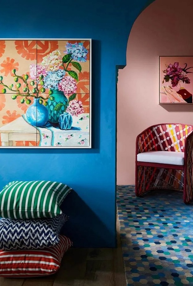 تعدد النقشات في ديكورات المنازل المودرن