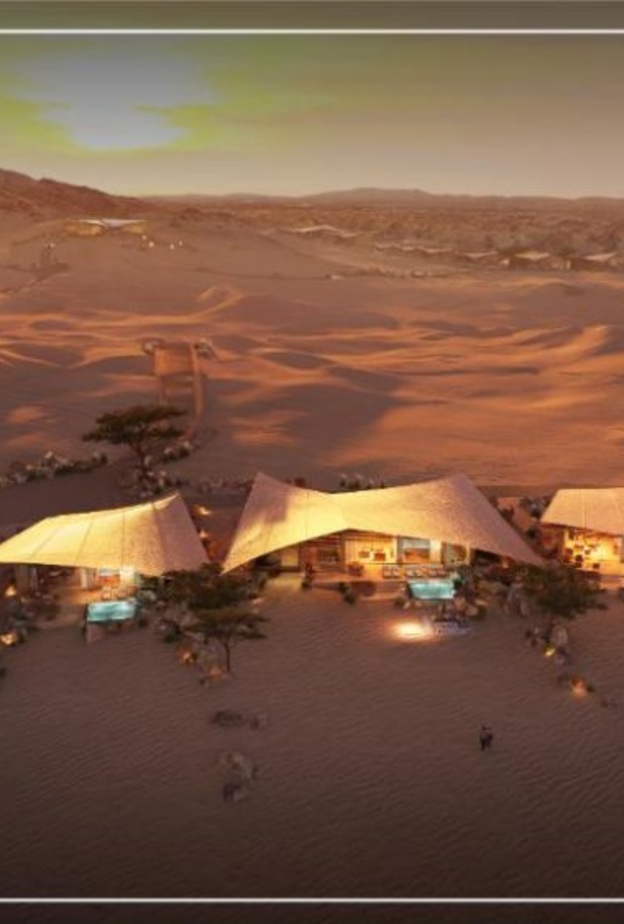  البدء في بناء الفنادق والمنتجعات الفاخرة في المنتجع الصحراوي وجزيرة أمهات الشيخ