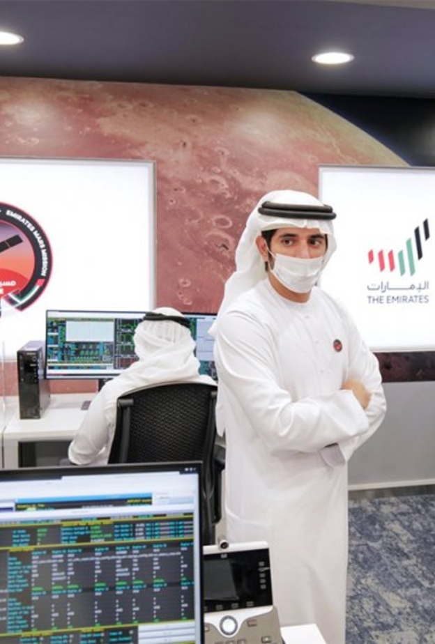 الشيخ حمدان بن محمد يشرف على المرحلة الحاسمة من مسبار الأمل