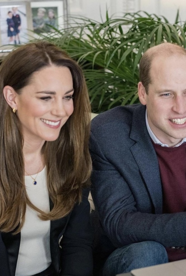 الأمير ويليام وزوجته كيت ميدلتون في لقاء عبر الانترنت مع طلاب كليات التمريض