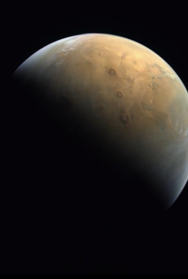 الشيخ محمد بن راشد ينشر أول صورة للمريخ من مسبار الأمل