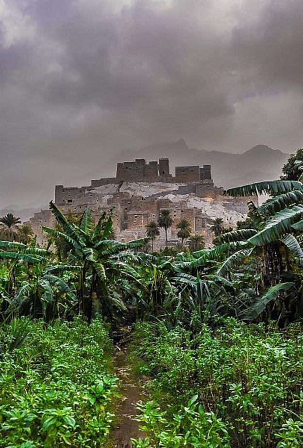 طبيعة ساحرة في قرية ذي عين التراثية   - المصدر وكالة الأنباء السعودية