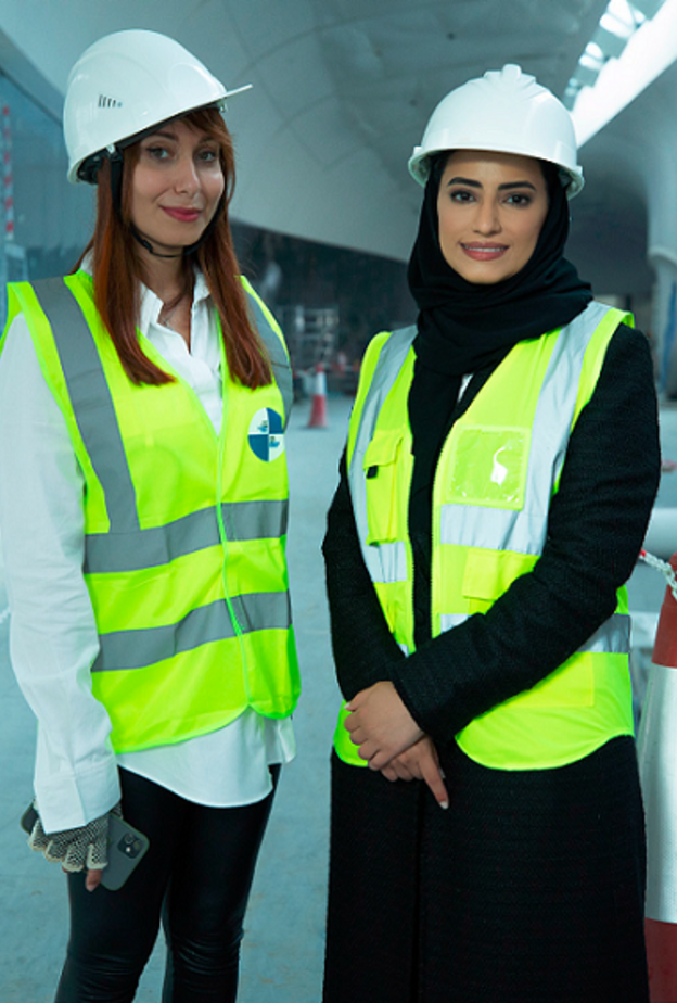 الزميلة مي بربر برفقة المهندسة ندى تريم