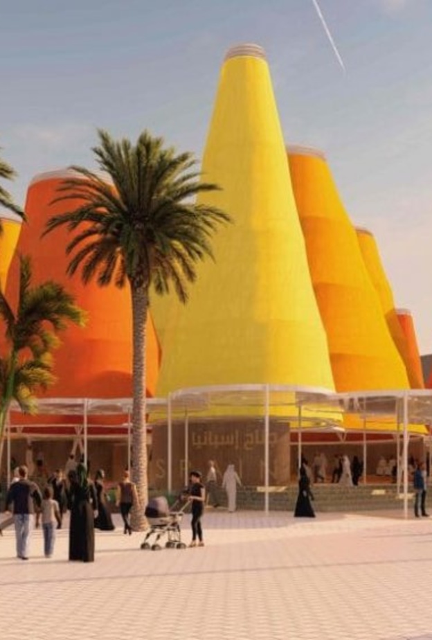  إكسبو دبي 2020.. هياكل ملونة في جناح إسبانيا!