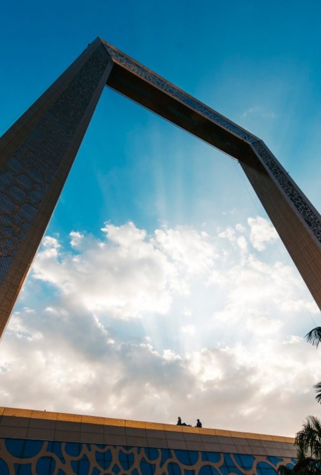  نشاطات لقضاء شهر العسل خلال جائحة فيروس كورونا في الامارات - مشاهدة دبي من برواز دبي - Dubai Frame