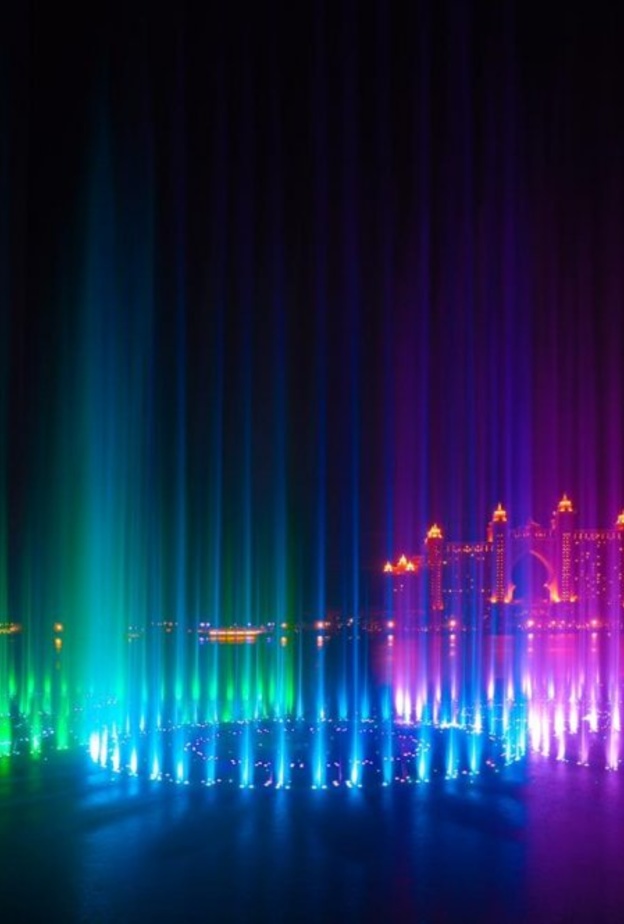 نافورة النخلة وجهة سياحية ساحرة في دبي