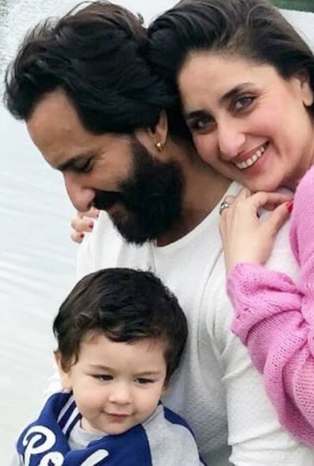 كارينا كابور وسيف علي خان وابنهما الأول تيمور