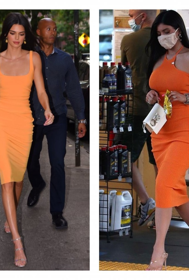  كايلي جينر تستوحي من اطلالة كيندل في الفستان البرقتالي من الأجمل