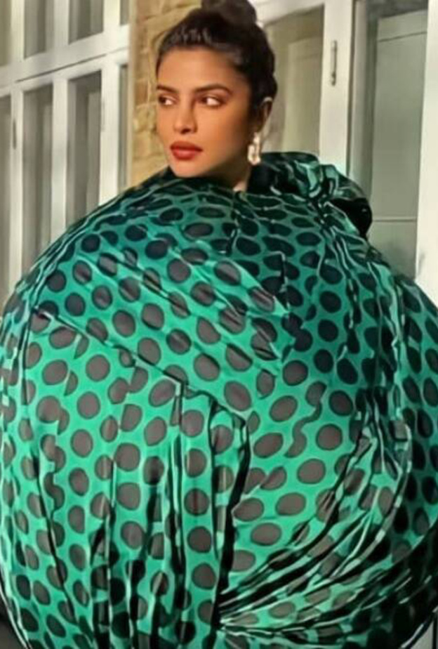 فستان بريانكا تشوبرا الواسع يثير جدلا وسخرية على مواقع التواصل