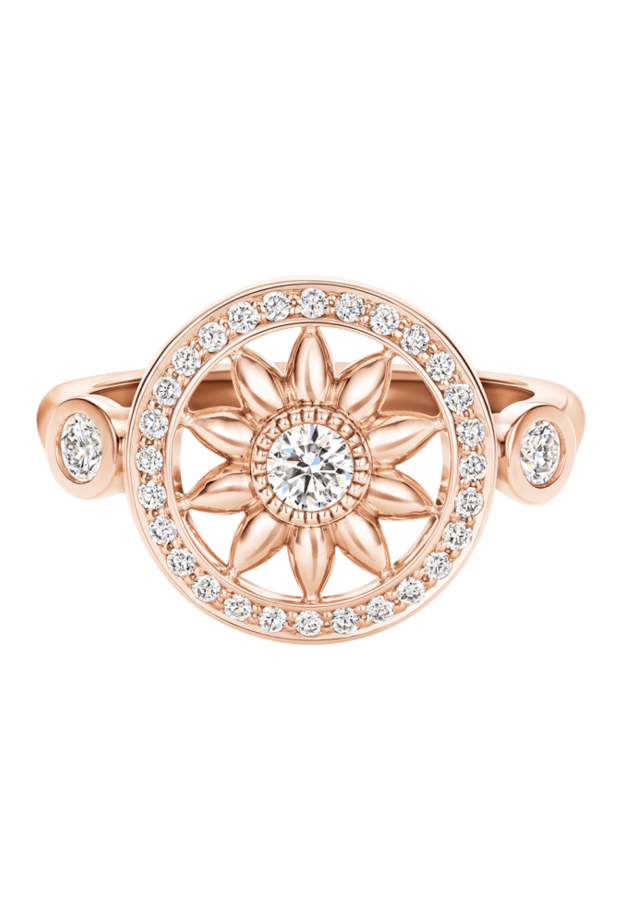 أشكال مجوهرات فاخرة للعروس من الذهب الوردي من دار Harry Winston 