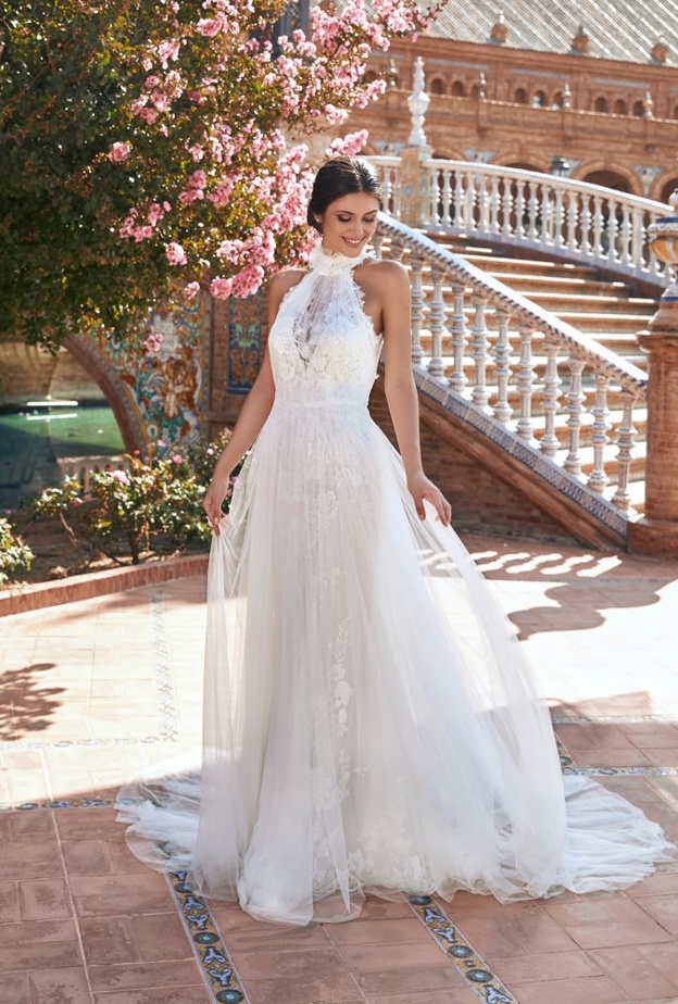  فساتين زفاف منسدلة