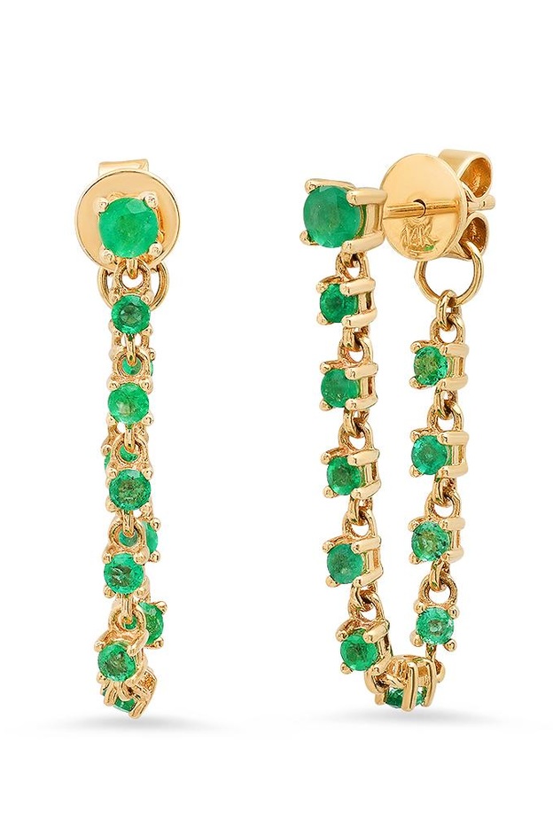 أقراط الزمرد من بروك ريان Brooke Rayn