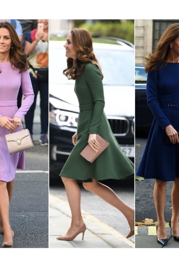 إطلالة كيت خلال اعلان خطوبتها بالأمير ويليام بفستان من ماركة Issa