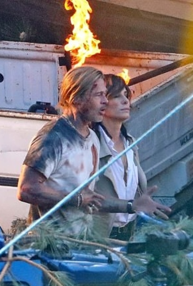 ساندرا بولوك و براد بيت