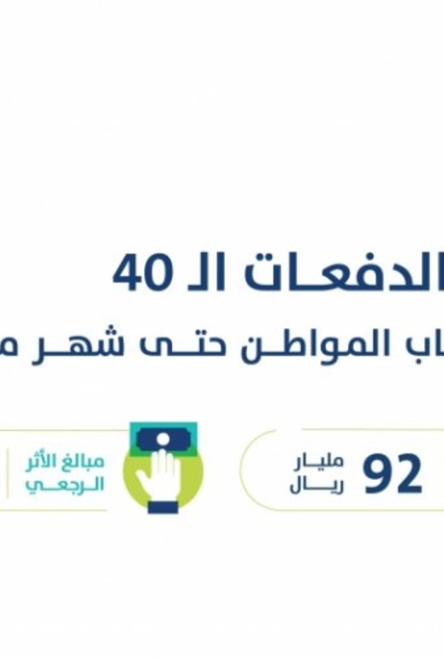 حساب المواطن يعلن عن تفاصيل الدفعة 40 من الدعم لشهر مارس 2021