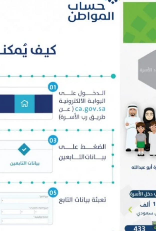 حساب المواطن يؤكد تغيير رقم الآيبان