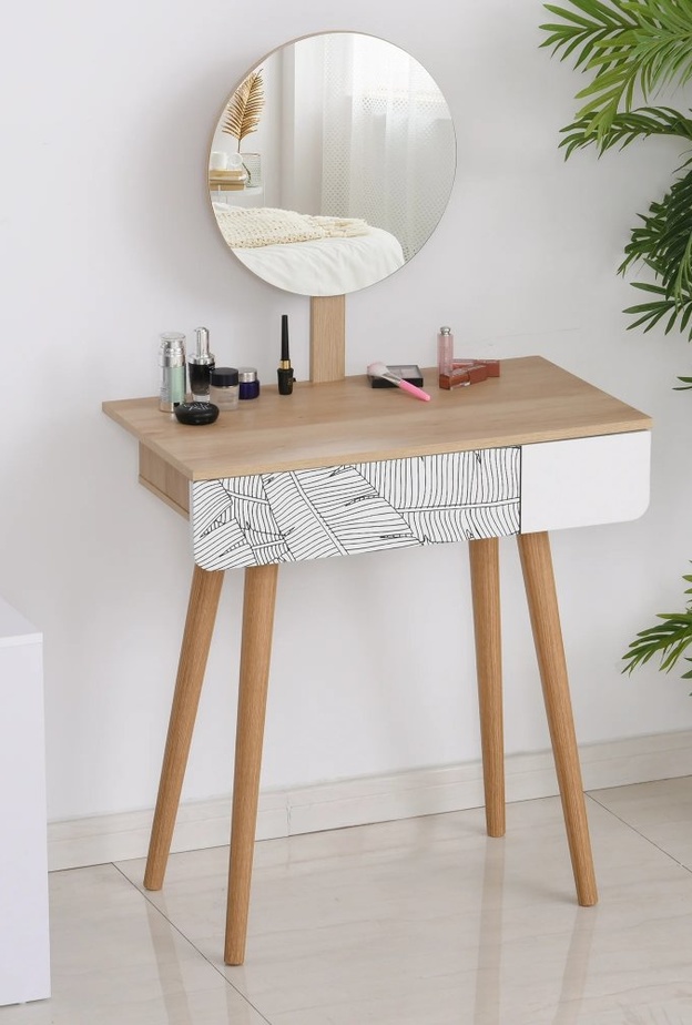  طاولة مكياج لغرف النوم ذات المساحات الصغيرة