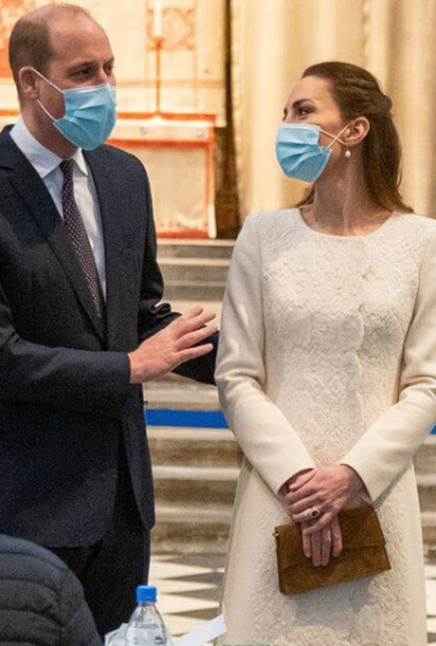 الأمير وليام وزوجته يزوران مركز للقاح كورونا في كاتدرائية وستمنستر