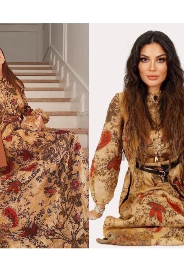 أطلت كارن وازن بالفستان نفسه منذ أسبوع أثناء متابعتها عرض ديور لخريف وشتاء 2021