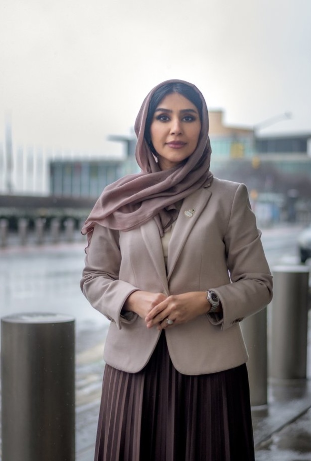 لقاء خاص بمجلة "هي" مع عضو الوفد الدائم للمملكة السعودية بنيويورك منى الغامدي