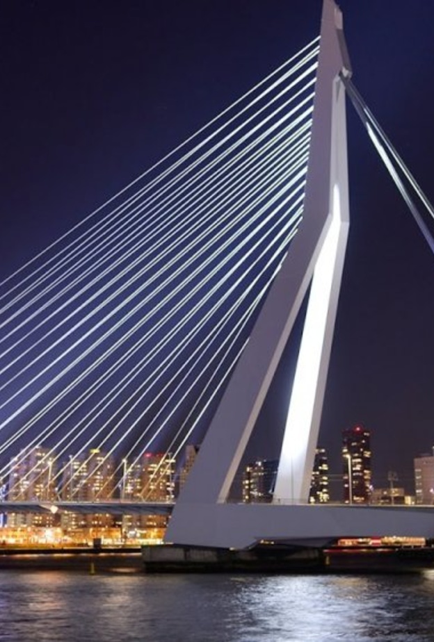  السياحة في روتردام جسر ايراسموس Erasmus Bridge