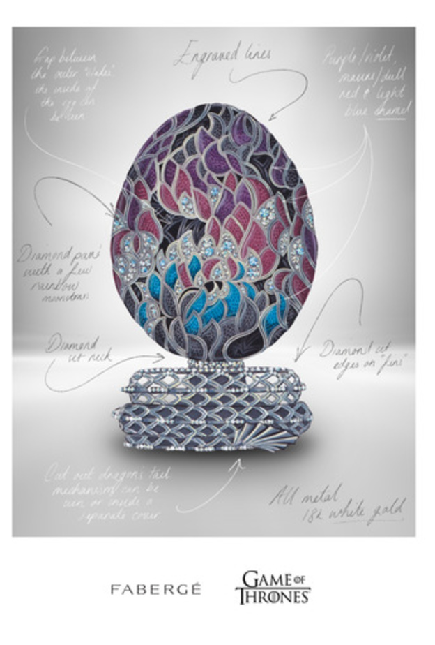 تعاون مميّز يجمع بين Fabergé وGame of Thrones تخليدا لقصة المسلسل