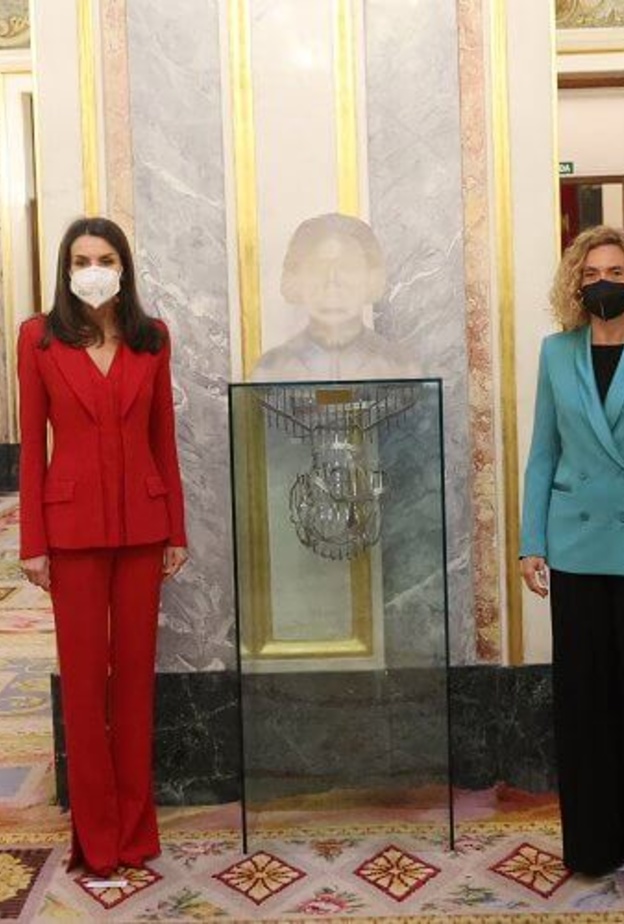 الملكة ليتيزيا في فعالية تذكارية في مجلس النواب الإسباني