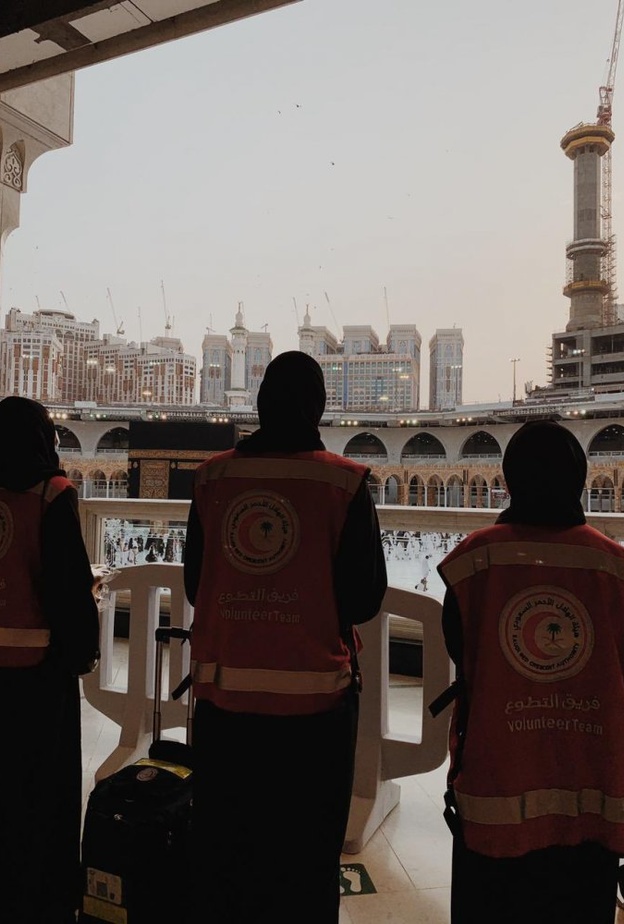  صور من الميدان للموظفات في المسجد الحرام