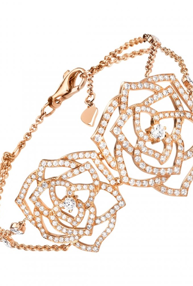  اساور ذهب مزينة بالأزهار لعروس ربيع وصيف 2021 من دار Piaget