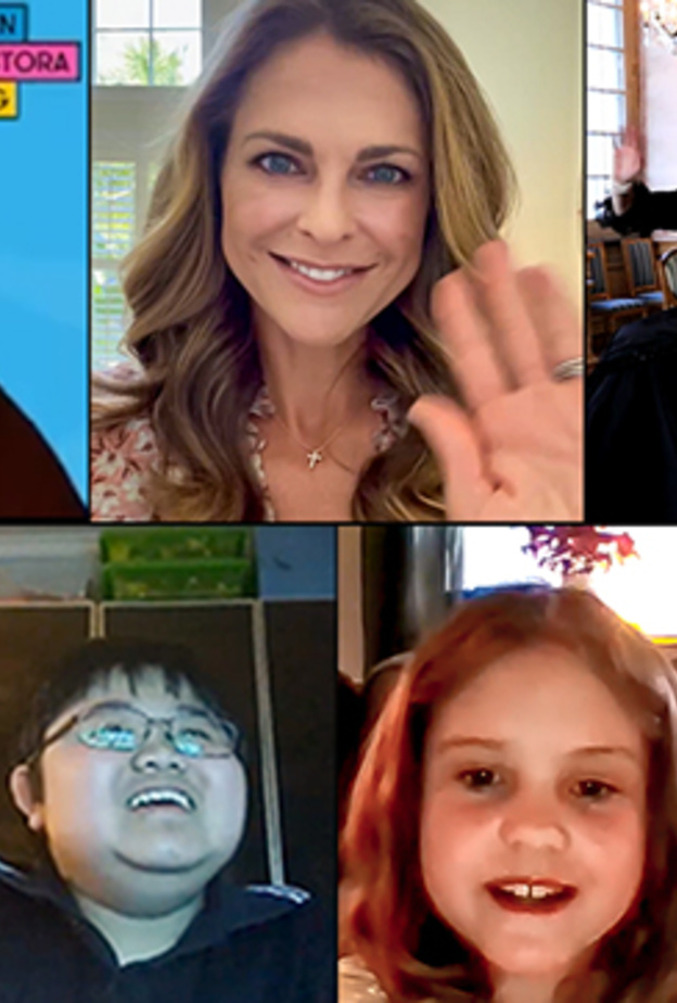  الأميرة مادلين تفاجئ 8 أطفال بجولة افتراضية في القصر الملكي بالسويد