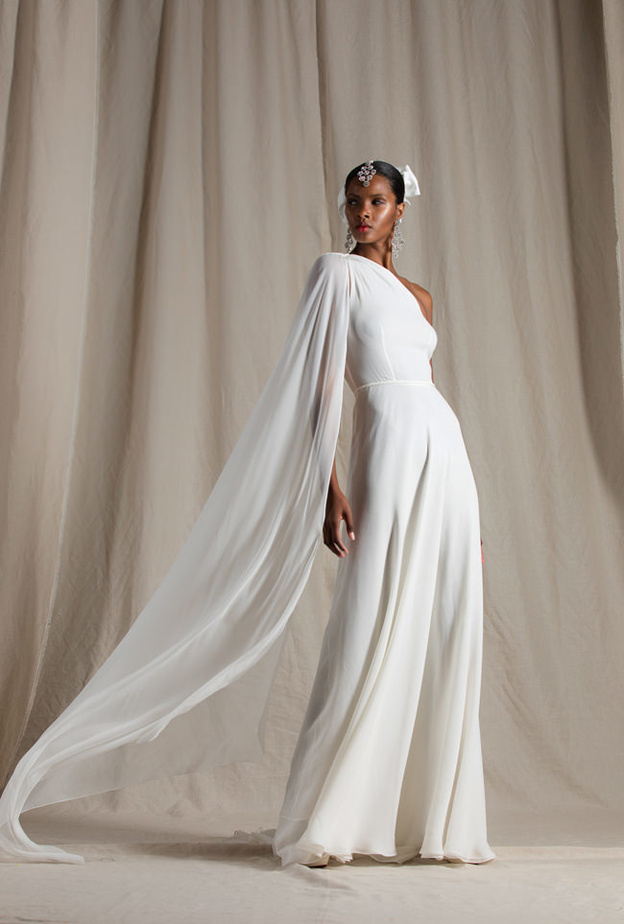  فستان زفاف بكتف واحد من نعيم خان